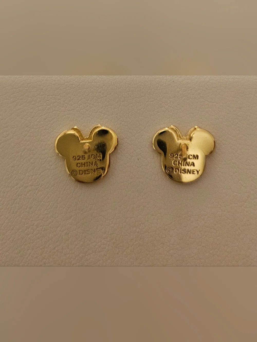 Disney Gold Minnie Bow Stud Earrings - Sparkling Silver Accent - Picture 4 of 5